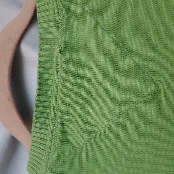 Tommy Hilfiger Green Long Sleeve V-Neck Shirt - Picture 3 of 6